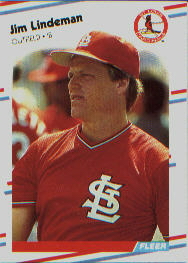 1988 Fleer Baseball Cards      039      Jim Lindeman